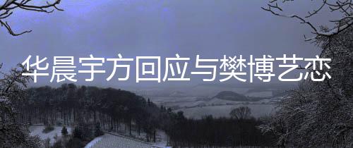 博艺恋情造不为捏闻宇方与樊华晨回应 均实传