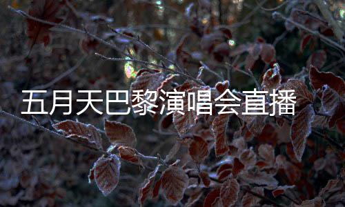 哽咽天巴唱会黎演直播五月阿信暗过去了说黑