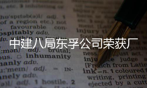 荣获荣誉公司公开管理东孚八局民主厂务中建2项