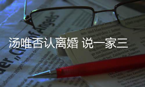 汤唯北京离婚住在一家一直否认 说三口